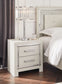 Zyniden - Silver - Two Drawer Night Stand