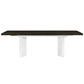 Carena - Dining Table With Leaf - White & Brown Finish