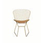 Achellia - Side Chair (Set of 2) - Whiskey PU & Gold