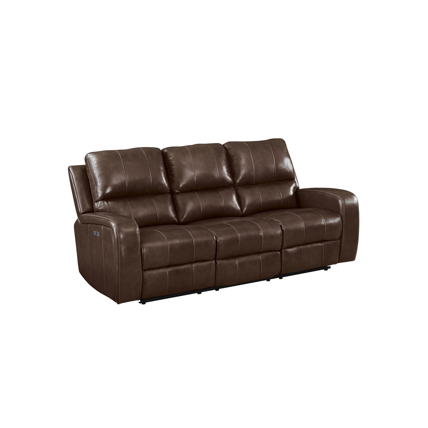 Linton - Leather Sofa With Power Footrest