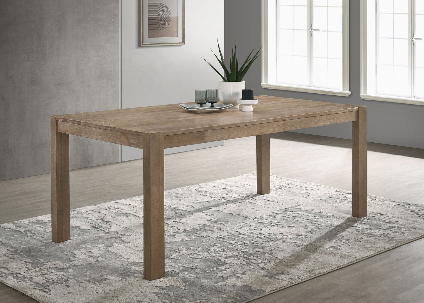 Scottsdale - Solid Wood Dining Table - Washed Brown