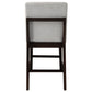 Edwyn - Counter Height Chair (Set of 2) - Gray Linen & Espresso Finish