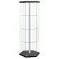 Zahavah - 4-Shelf Hexagonal Clear Glass Curio Cabinet