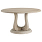 Trofello - Round Pedestal Dining Table - White Washed