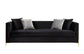 Fergal - Sofa - Black Velvet & Gold Finish