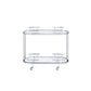 Piffo - Serving Cart - Clear Glass & Chrome Finish