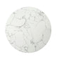 Clayten - End Table - White Natural Marble Top & Espreeso Finish