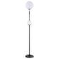 Dacki - Dual Spherical Bulb Metal Floor Lamp - Black