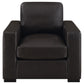 Boardmead - Track Arms Upholstered Chair - Brown