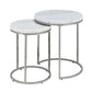 Zaidee - Nesting Table Set - Nickel