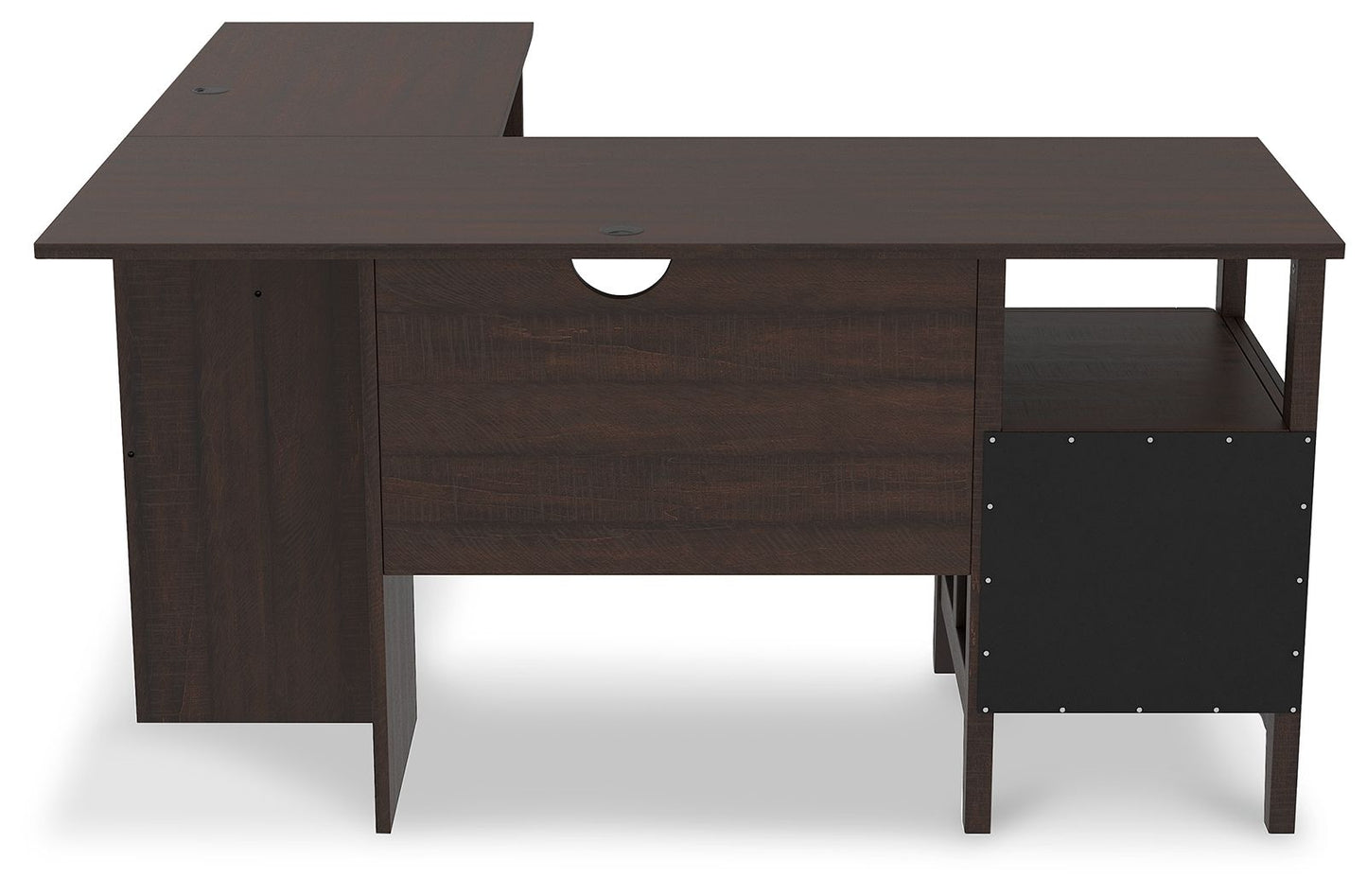 Camiburg - Warm Brown - 2-Piece Home Office Desk