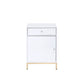 Ottey - Cabinet - White High Gloss & Gold