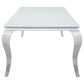 Carone - Rectangular Glass Top Dining Table