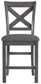 Myshanna - Gray - Upholstered Barstool (Set of 2)