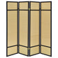 Pearce - 4-Panel Bamboo Room Divider Folding Screen - Natural