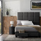 Duncan - King Platform Bed Base - Charcoal