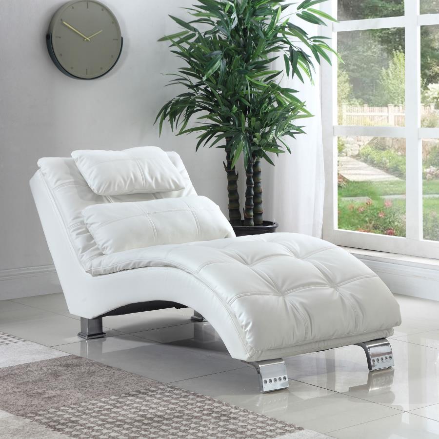 Dilleston - Faux Leather Upholstered Tufted Chaise