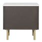 Clayten - Nightstand - Marble Top & Espreeso Finish