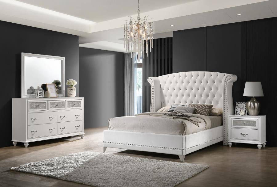 Barzini - Upholstered Tufted Bedroom Set