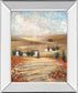 Mirrored Frame Hilltown Landscape I By Rosie Abrahams - White