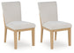 Whittgate - Light Brown - Dining Upholstered Side Chair (Set of 2)