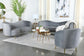 Sophia - Upholstered Channel Tufted Sofa Set