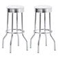 Retro - Upholstered Metal Swivel Bar Stool (Set of 2)