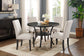 Crispin - Round Dining Table - Smoke - Wood