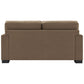 Darya - Loveseat With 3 Pillows - Brown Suede Fabric