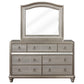 Bling - Game 7-Drawer Dresser With Mirror - Metallic Platinum