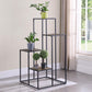 Rito - 4-Tier Multi-Display Shelf - Rustic Brown And Black