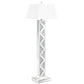 Carmen - Empire Mirrored Acrylic Floor Lamp - Silver