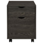 Noorvik - 2-Drawer Home Office Mobile File Cabinet - Dark Oak