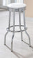 Retro - Upholstered Metal Swivel Bar Stool (Set of 2)