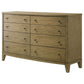 Granada - 8-Drawer Dresser Cabinet - Natural Pine