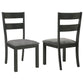 Jakob - Ladder Back Wood Dining Side Chair (Set of 2) - Black