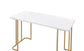 Estie - Vanity Desk - White & Gold Finish