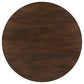 Everton - Round Wood Dining Table - Dark Walnut