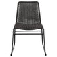 Dacy - Faux Rattan Metal Dining Side Chair (Set of 2) - Brown