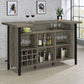 Bellemore - Freestanding Home Bar Wine Cabinet - Gray Driftwood