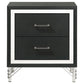 Lucia - 2-Drawer Nightstand Bedside Table - Black