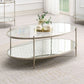 Zaba - Coffee Table - Pearl Silver