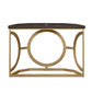 Solara - Console Table - Brown & Gold