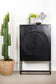 Jenna - 2 Door Mango Wood Mandala Pattern Accent Cabinet Black - Matte Black