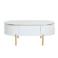 Daveigh - Coffee Table - White High & Gold