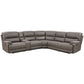 Kantu - Motion Sectional Sofa - Brown Synthetic Leather