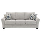 Tomkins - Boucle Upholstered Sofa - Light Gray