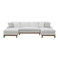 Valiant - Sectional Sofa - Ivory Chenille