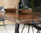 Ditman - Live Edge Dining Table - Gray Sheesham