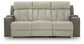 WhipLash - Sisal - Power Reclining Sofa With Adj Headrest